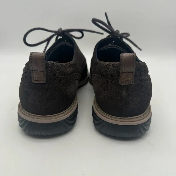 BRAND NEW Cole Haan Grand Evolution Brown Wingtip Oxford Suede C27394 Size 9.5 M - Picture 8 of 8